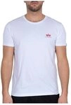 Alpha Industries Backprint T T-Shirt f&uuml;r Herren White/Red