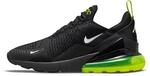 Nike Herren Air Max 270 Sneaker, Black/White-Volt-Reflect Silver, 45 EU