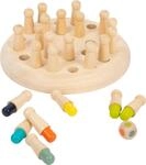 small foot Farben-Memo aus Holz, Gesellschaftsspiel f&uuml;r zwei bis vier Spieler,...