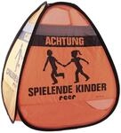 Reer 72470 3D-Stra&szlig;enwarnschild, Spielende Kinder, Polyester