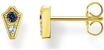 THOMAS SABO Ohrstecker Royalty mit Steinen gold 925 Sterlingsilber, 750 Gelbgold
