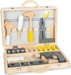 small Foot Werkzeugkoffer Miniwob aus Holz, mit umfangreichen Werkzeugen und