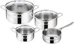 TEFAL Topf Set Jamie Oliver COOK SMART 7-tlg Edelstahl