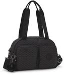 Kipling COOL DEFEA Mittelgro&szlig;e Schultertasche, Signature Emb (Schwarz)