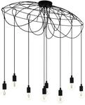 EGLO Pendelleuchte Hogsmill, 8 flammige H&auml;ngelampe Vintage, Industrial