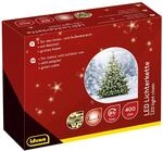 Idena 31123 - LED Lichterkette mit 400 LEDs in Gold-Gelb, mit 8 Stunden Timer