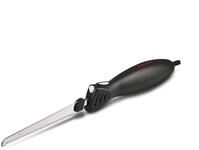 Girmi CT10 Elektrisches Messer, 45 W, DC-Motor, 2 Edelstahl-Messersets, Schwarz