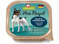 GranataPet Mini Royal Kalb & Kaninchen, 11 x 150 g, Nassfutter für Hunde,