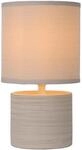 LUCIDE GREASBY - Tischlampe - &Oslash; 14 cm - 1xE14 - Beige