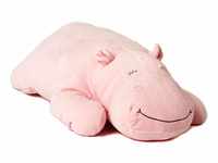 Uni-Toys - Plüsch-Kissen - Nilpferd rosa - Ultra-weich - 56 cm (Länge) -