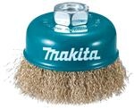 Makita D-39768 Topfb&uuml;rste &Oslash; 75 mm, gewellt, fein, vermessingt, M14 Gewinde