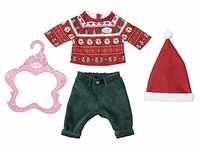 BABY born Weihnachtsoutfit, mit Weihnachtspullover, grüner Hose und...