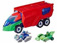 PJ MASKS PJ Launching Seeker Preschool Toy, Transforming Vehicle Playset with 2...