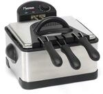 Bestron XL &Ouml;l-Fritteuse mit 3 Frittierk&ouml;rben, inkl. Kaltzonentechnologie &