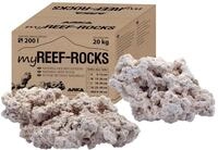Riffgestein gro&szlig; Meerwasseraquarium 25-40 cm 20 kg - myReef-Rocks Aragonit | f&uuml;r