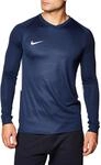 Nike Herren Dry Tiempo Premier Football Jersey Long Sleeved T-shirt, Blau (midnight