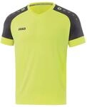 JAKO Herren Trikot Champ 2.0 (Kurzarm), Leuchtgelb/Anthrazit, L