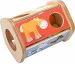 HABA 302973 - Sortierbox Steck-Snack, Sortierspiel mit lustigen Tiermotiven und