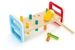 Hape Regenbogen-Klopfbank &ndash; Holz-Klopfbank mit bunten Pfl&ouml;cken, f&ouml;rdert Motorik