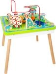 small foot 11434 Spieltisch Freizeitpark 3 in 1, Spiel-und Motorikspa&szlig; aus Holz,