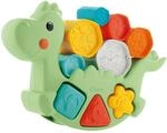 Chicco 2in1 Rocking-Dino, Stapel- und Steckspielzeug, Dinosaurier mit 6 Zylindern, 3