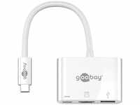 Goobay 62104 USB-C Multiport-Adapter HDMI, PD, weiß