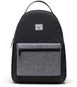 Herschel Unisex Nova Mid-Volume Rucksack, Black Crosshatch/Black/Raven Crosshatch,