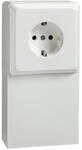 Schneider Electric Elso Schuko-Steckdose im Ger&auml;tetr&auml;ger mit Schachtauslass,