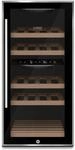 Caso WineComfort 24 black, Weink&uuml;hlschrank f&uuml;r 24 Flaschen, 2 Zonen auf 5-20&deg;C
