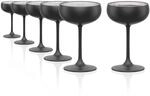 St&ouml;lzle Lausitz Elements Sektschalen Schwarz/Silber 6er-Set 230 ml &ndash;...