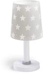 Dalber Kinder Tischlampe Nachttischlampe Sterne Stars Grau, 15 x 15 x 30 cm