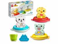 LEGO DUPLO Badewannenspaß: Schwimmender Tierzug, Badewannenspielzeug für Babys und
