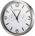 Bresser Funkuhr Wanduhr MyTime ND Thermo-Hygro mit ger&auml;uschlosem Funkuhrwerk,