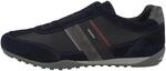 Geox Herren U Wells Sneakers, Navy Dk Burgundy, 40 EU