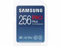 Samsung PRO Plus SD-Karte, 256 GB, UHS-I U3, Full HD & 4K UHD, 160 MB/s Lesen,...