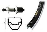 Bike-Parts H-Rad 75 Laufrad Silber 1size