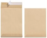 Herlitz 25 St&uuml;ck Briefumschl&auml;ge mit Dehnfalte aus Kraftpapier 130 G 25 X 35,...