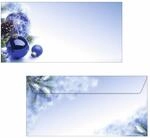 SIGEL DU036 Briefumschl&auml;ge Weihnachten "Blue Harmony", DIN lang, 50 St&uuml;ck