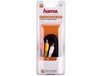 Hama Video Audio Kabel Scart auf 3 Cinch-Stecker (Adapterkabel Video/Stereo,...