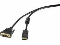 Renkforce DisplayPort/DVI Adapterkabel DisplayPort Stecker, DVI-D 24+1pol....