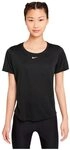 Nike Damen Dri-FIT One T-Shirt, Black/White, XL