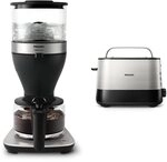 Philips Filterkaffeemaschine – 1.25L-Fassungsvermögen, bis zu 15 Tassen, Boil & Philips Filterkaffeemaschine – 1.25L-Fassungsvermögen, bis zu 15 Tassen, Boil &