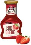 Schwartau Dessert Sauce Erdbeere, zum Verfeinern von Desserts und Eis, 125ml
