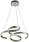 Trio Leuchten LED Pendelleuchte Francis 371310105, Aluminium geb&uuml;rstet, inkl. 52