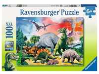 Ravensburger Kinderpuzzle - 10957 Unter Dinosauriern - Dino Puzzle für Kinder...