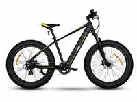 Jeep E-Bikes Unisex – Erwachsene MHFR 7100 E-Bike, Schwarz, 26 inches