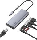 Belkin USB-C-Hub, 6-in-1-MultiPort-Adapter-Dock mit 4K-HDMI, USB-C und 100 W zum