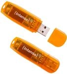 Intenso Rainbow Line 2x 64GB USB-Stick, USB 2.0 Doppelpack in Orange