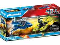 PLAYMOBIL City Action 70780 Polizei-Jet: Drohnen-Verfolgung, Spielzeug für...