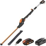WORX WG252E Akku Teleskop Heckenschere, 1340 /min, 45cm Schnittbreite, 10-Fach